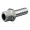 Hose shank stainless steel with male thread type 1VH